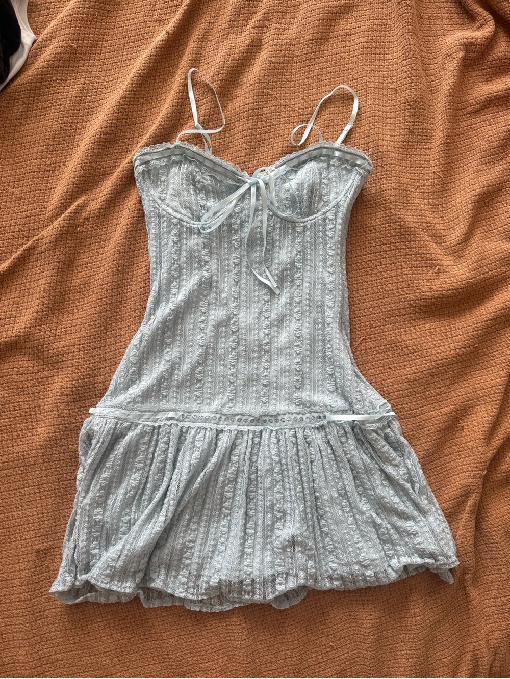 Aeropostale Light Blue Spaghetti Strap Dress